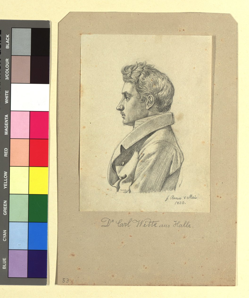 Carl Witte (Dr. jur. et phil., 1800-1883), költő alkotó: Johann Adam Klein