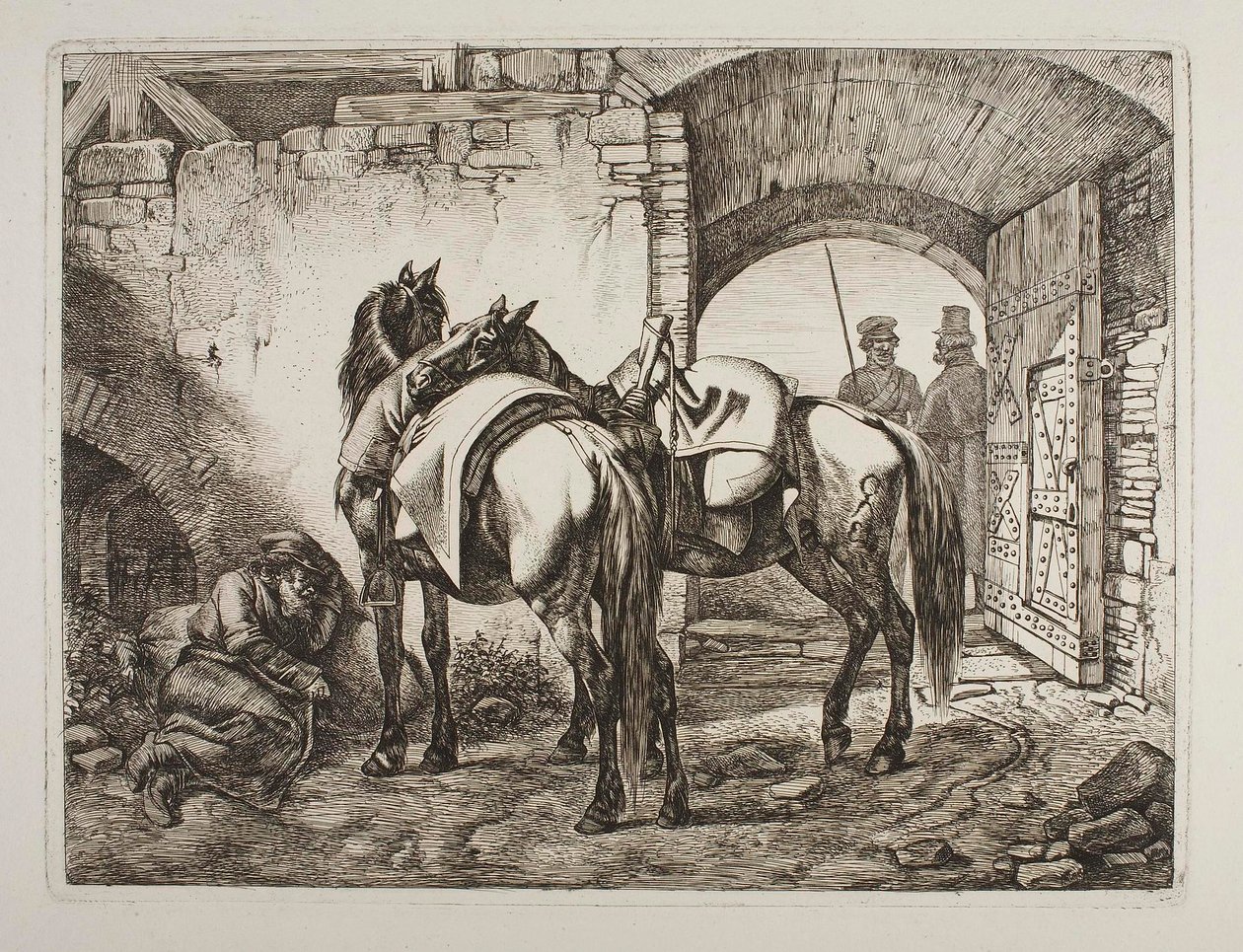 Kozák lovak alkotó: Johann Adam Klein