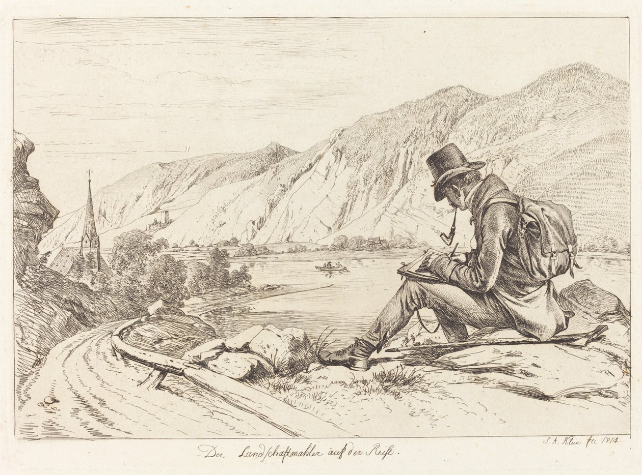 A tájfestő körútján alkotó: Johann Adam Klein