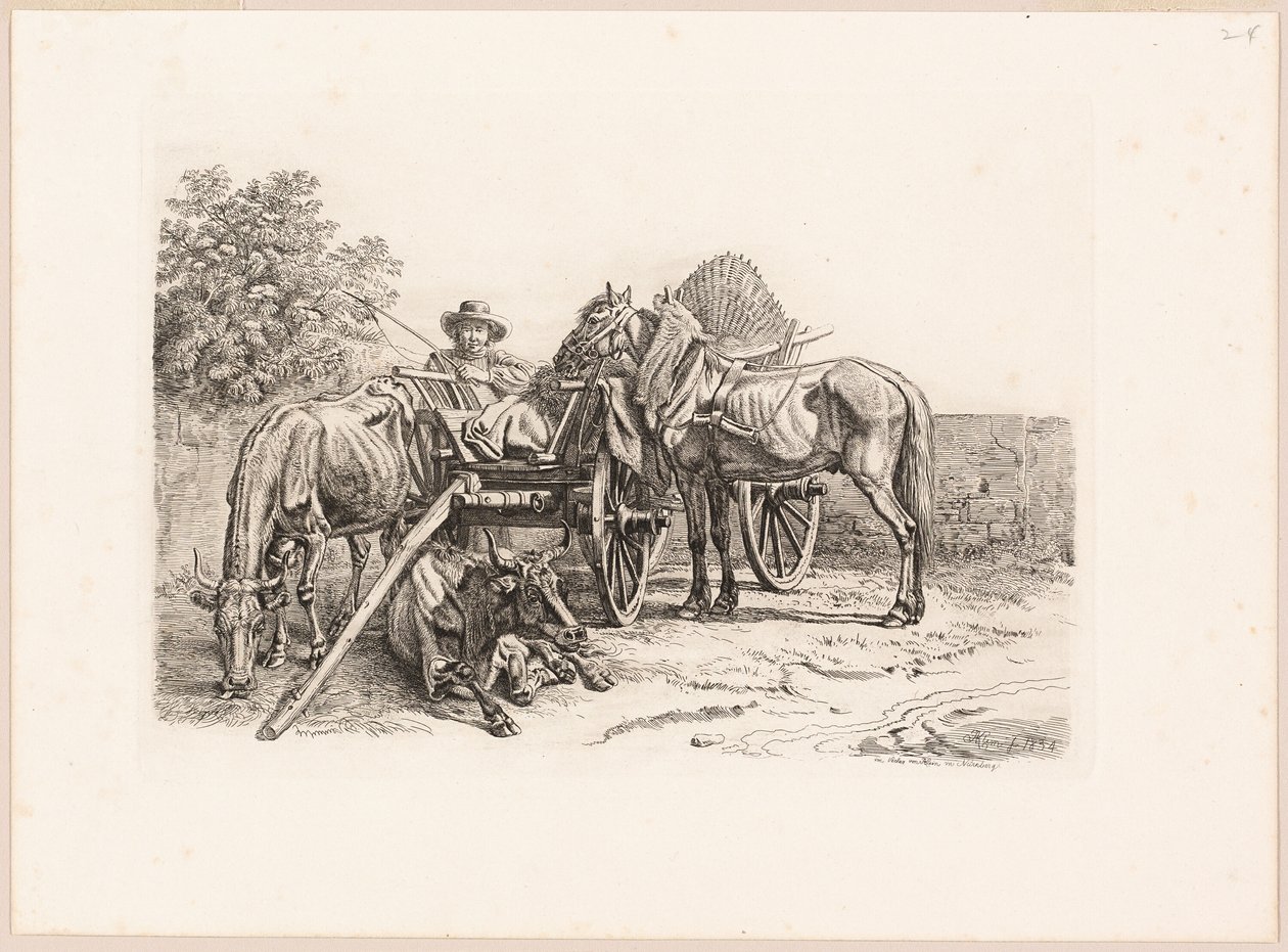 Farmer és a szekere alkotó: Johann Adam Klein