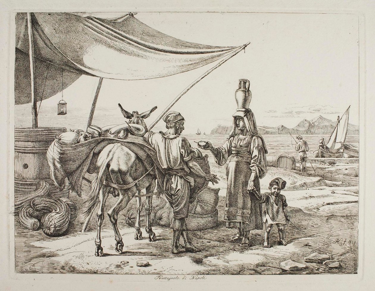 Nápolyi gyümölcsárus alkotó: Johann Adam Klein