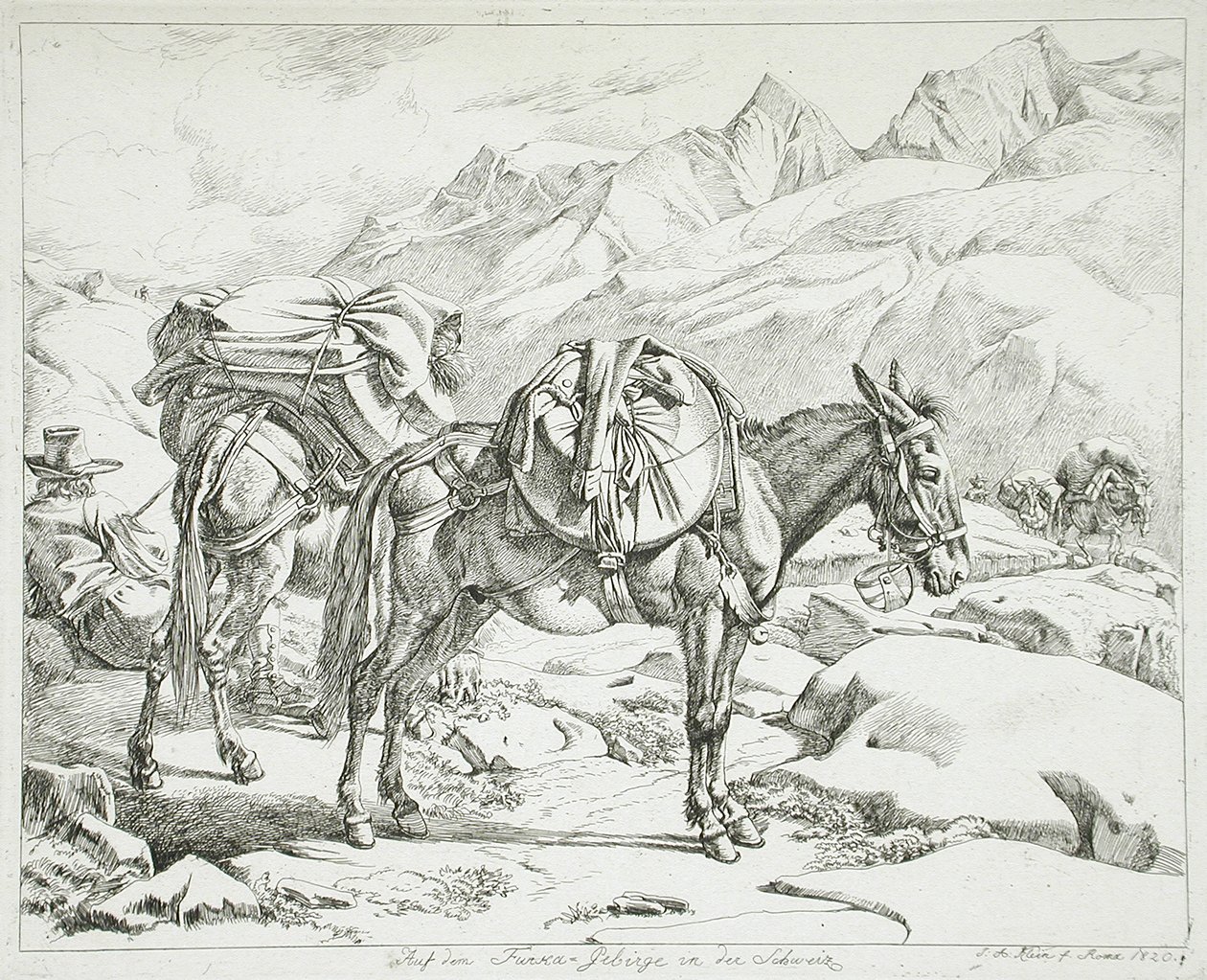 Furka-hegység, Svájc alkotó: Johann Adam Klein