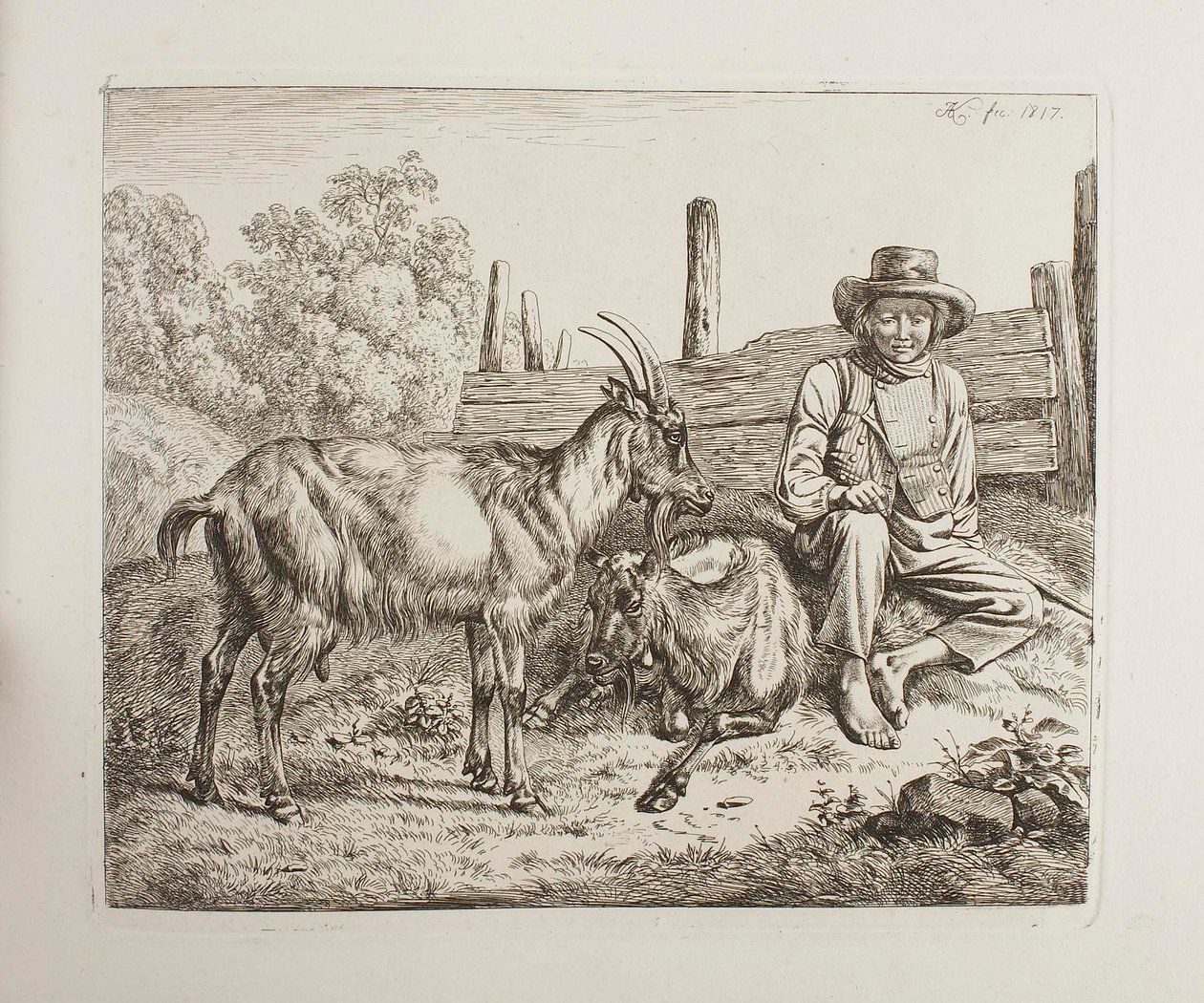 Kecskepásztor alkotó: Johann Adam Klein