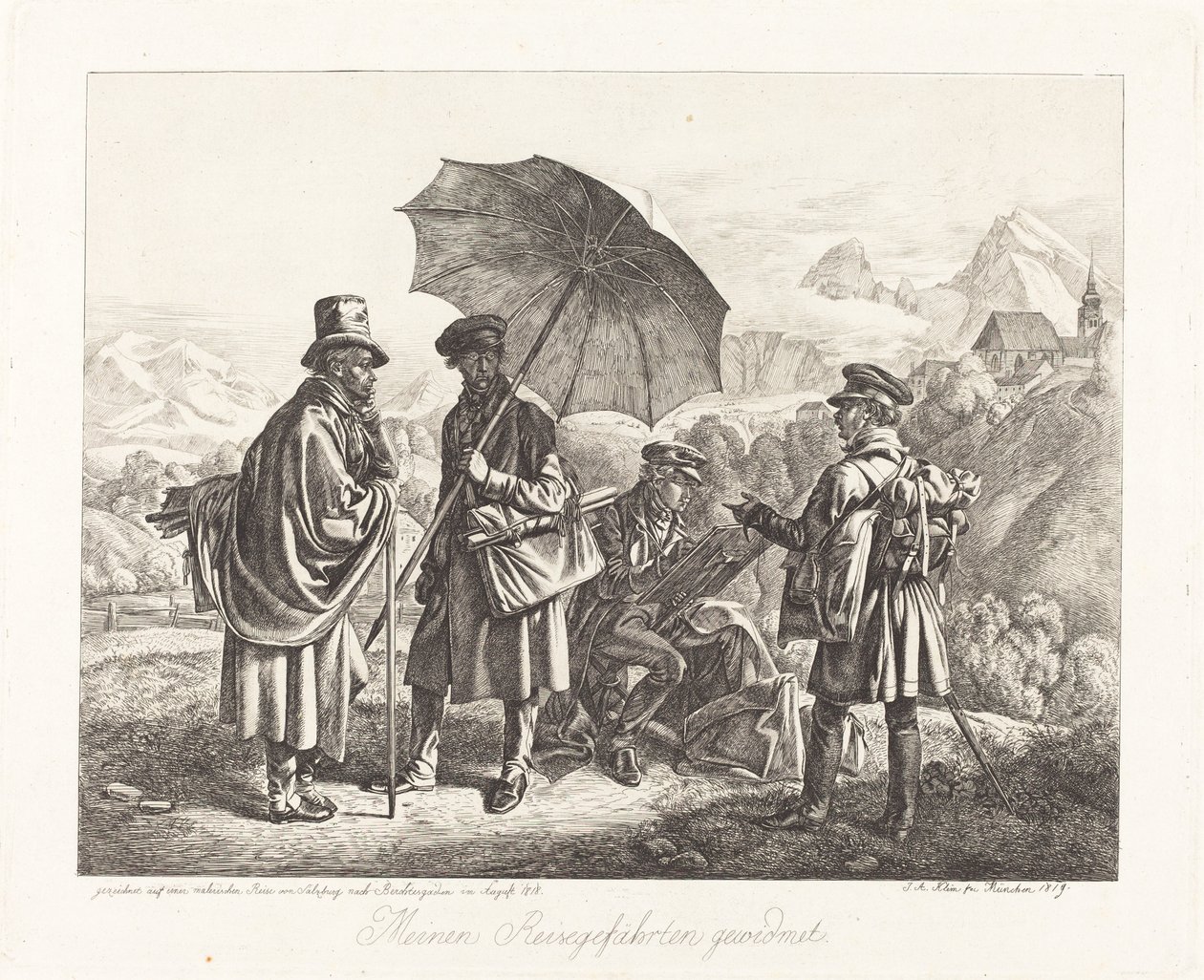 Festők utazásaikról alkotó: Johann Adam Klein
