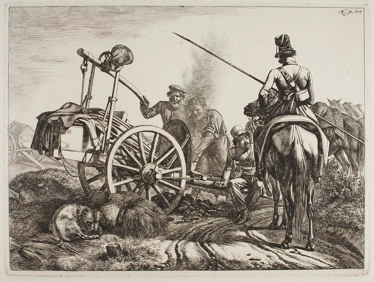 Orosz tábori kovácsműhely alkotó: Johann Adam Klein