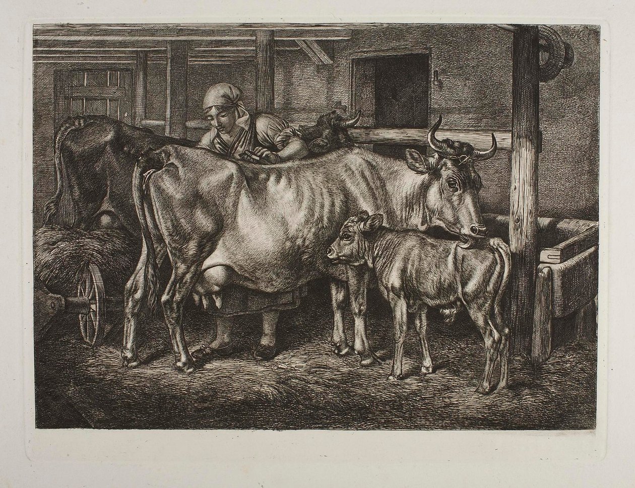 A kefélt tehenek alkotó: Johann Adam Klein