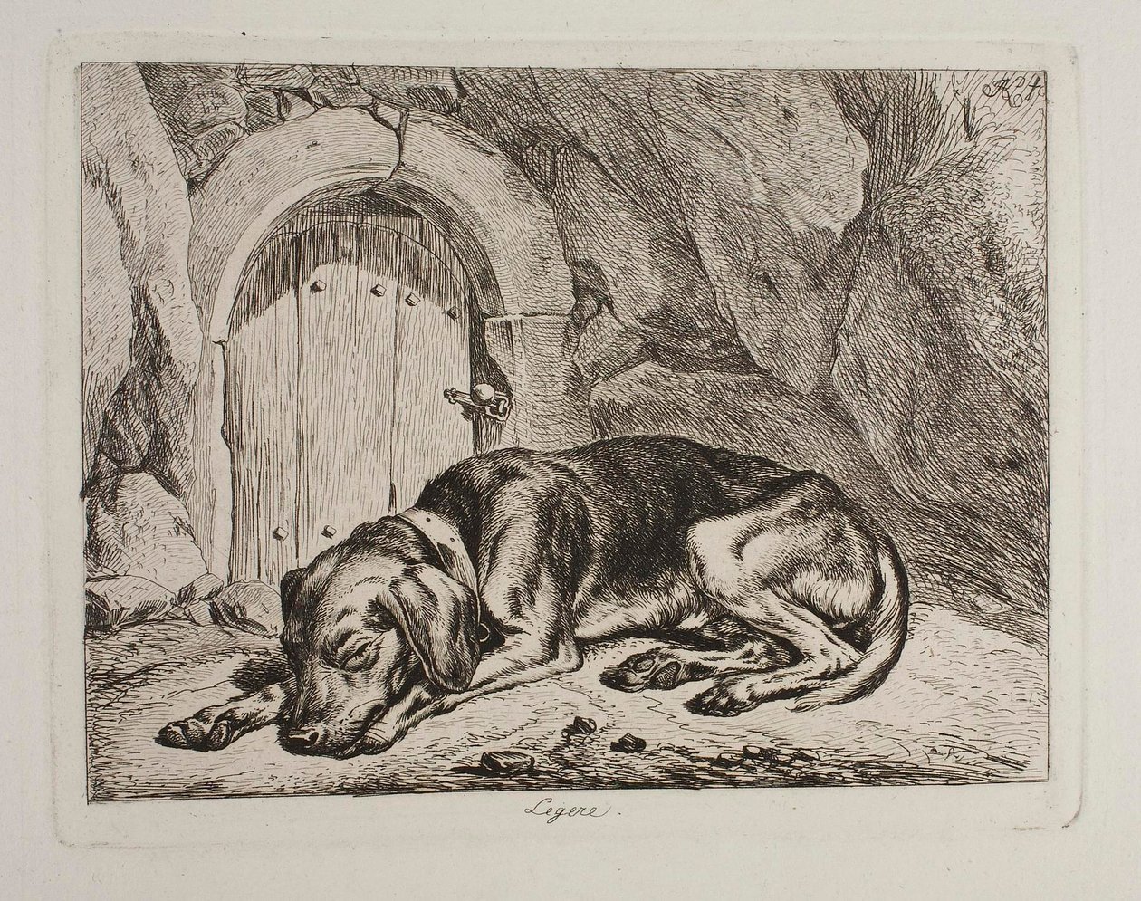A Dog Legere alkotó: Johann Adam Klein