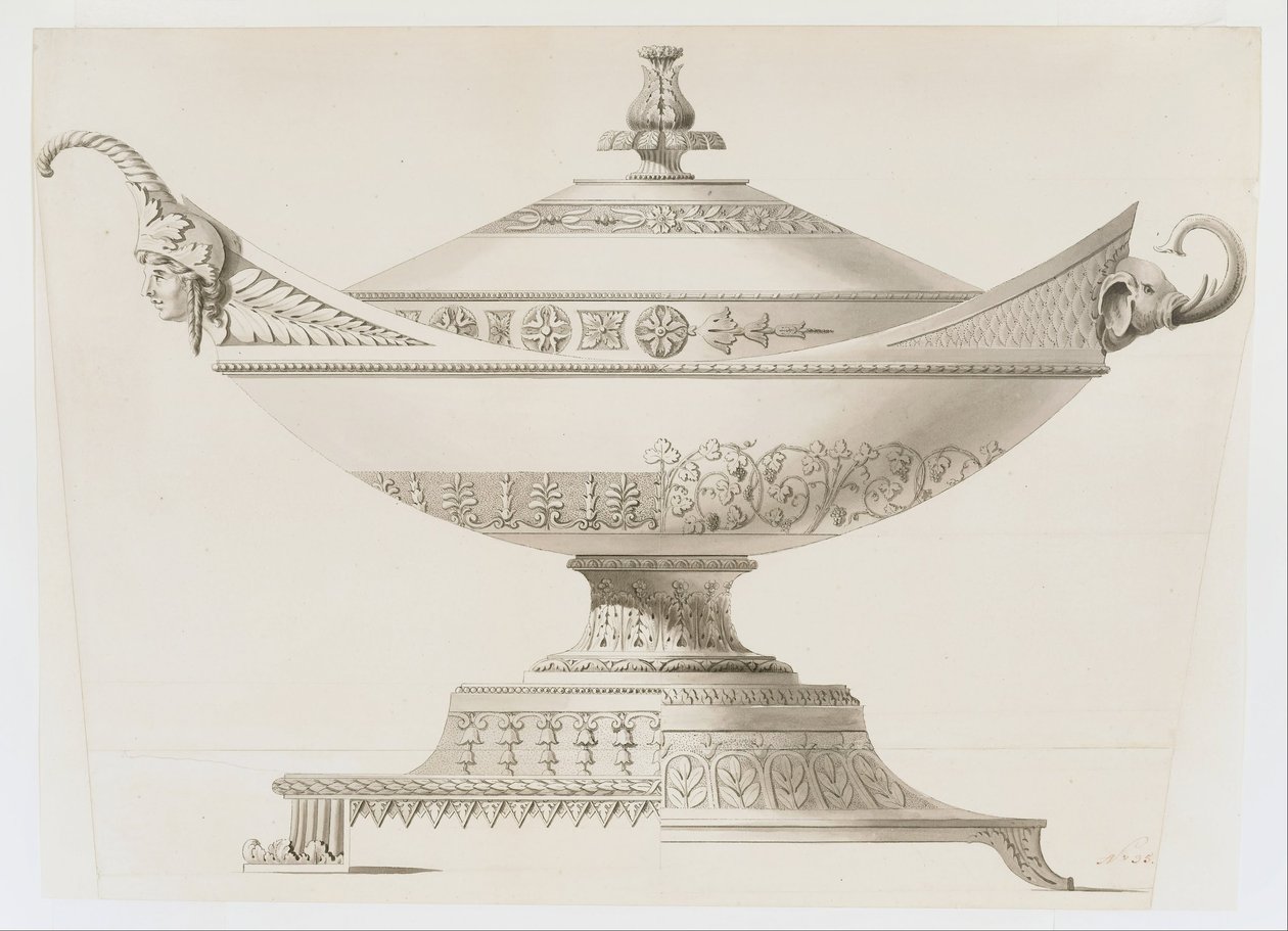 Fedett Tureen alkotó: Johann Alois Seethaler