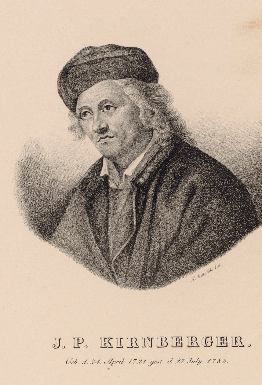 Johann Philipp Kirnberger zeneszerző portréja 1721-1783. alkotó: Johann Andreas Hatzfeld