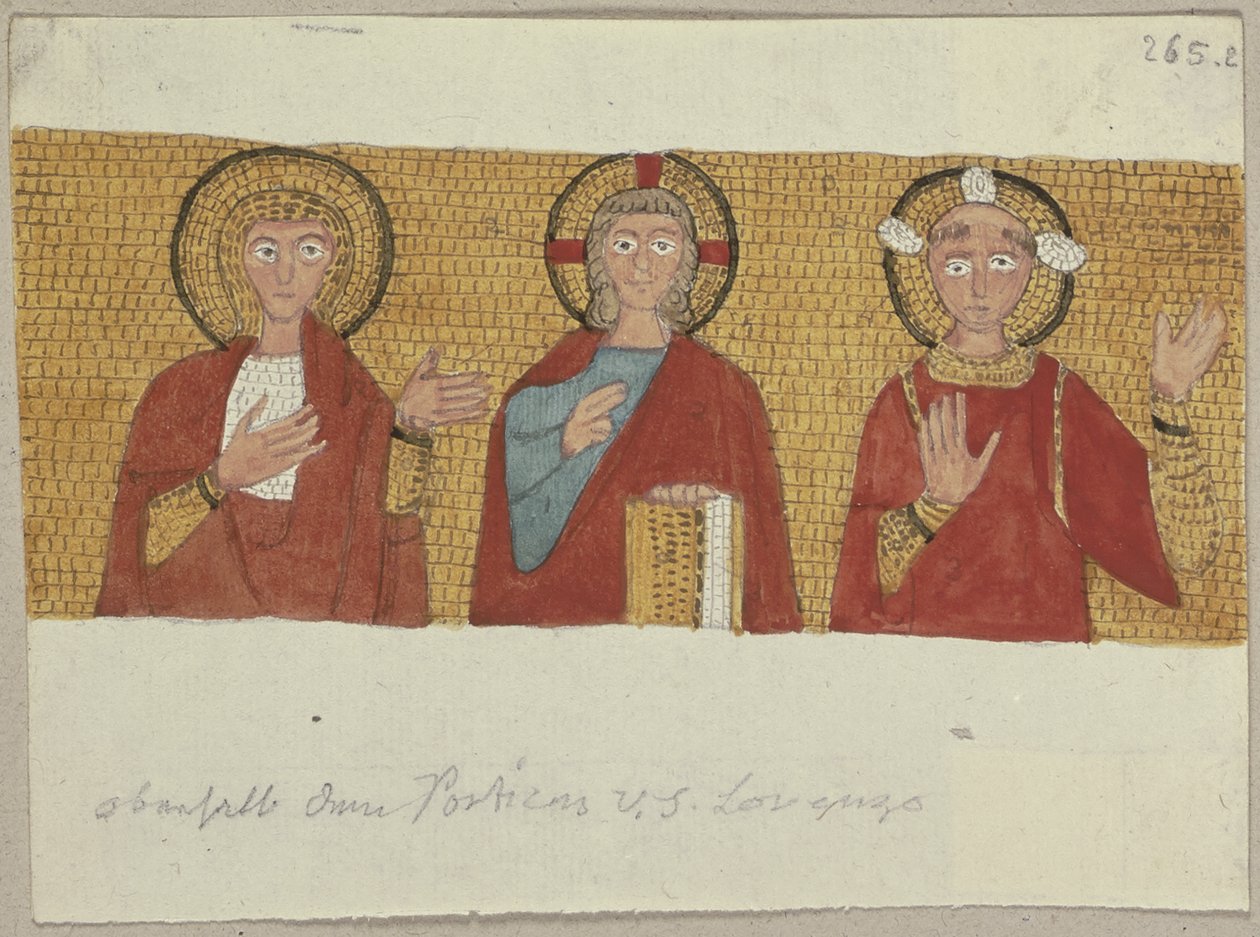 Aus: Sammlung von Umrissen und Durchzeichnungen, Band 1, Blatt 100 alkotó: Johann Anton Ramboux