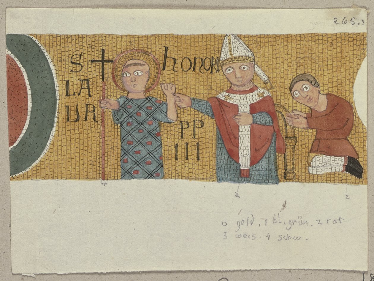 Aus: Sammlung von Umrissen und Durchzeichnungen, Band 1, Blatt 100 alkotó: Johann Anton Ramboux