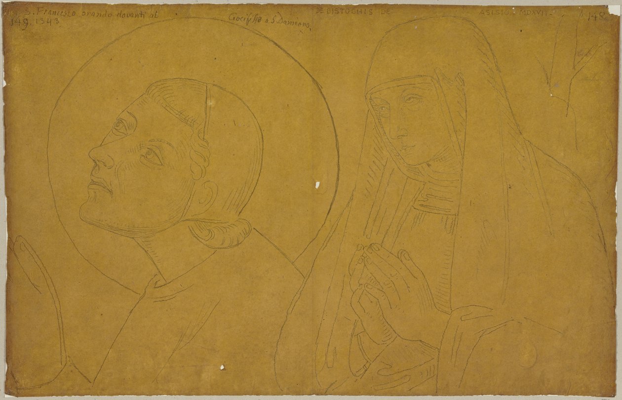 Aus: Sammlung von Umrissen und Durchzeichnungen, Band 3, Blatt 102 alkotó: Johann Anton Ramboux