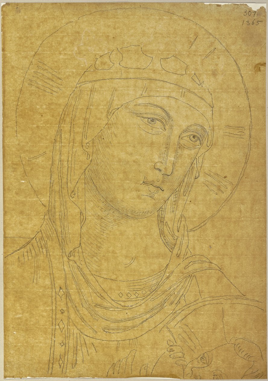 Aus: Sammlung von Umrissen und Durchzeichnungen, Band 6, Blatt 44 alkotó: Johann Anton Ramboux