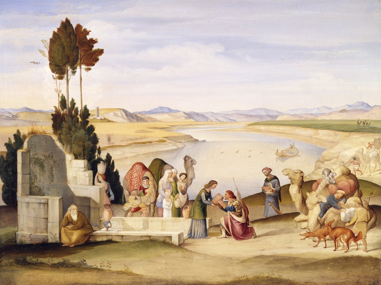 Rebeka és Eliezer a kútnál alkotó: Johann Anton Ramboux