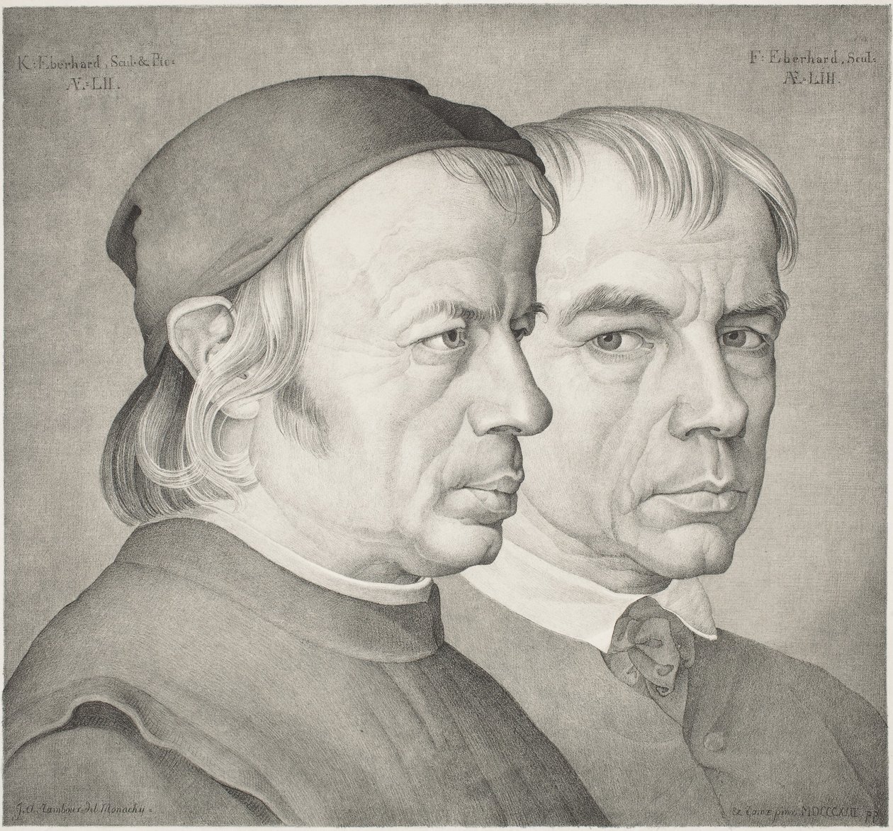 Konrad és Franz Eberhard testvérek alkotó: Johann Anton Ramboux