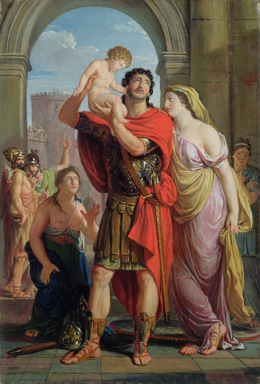 Hektor távozása, 1814-16 alkotó: Johann August Nahl the Younger