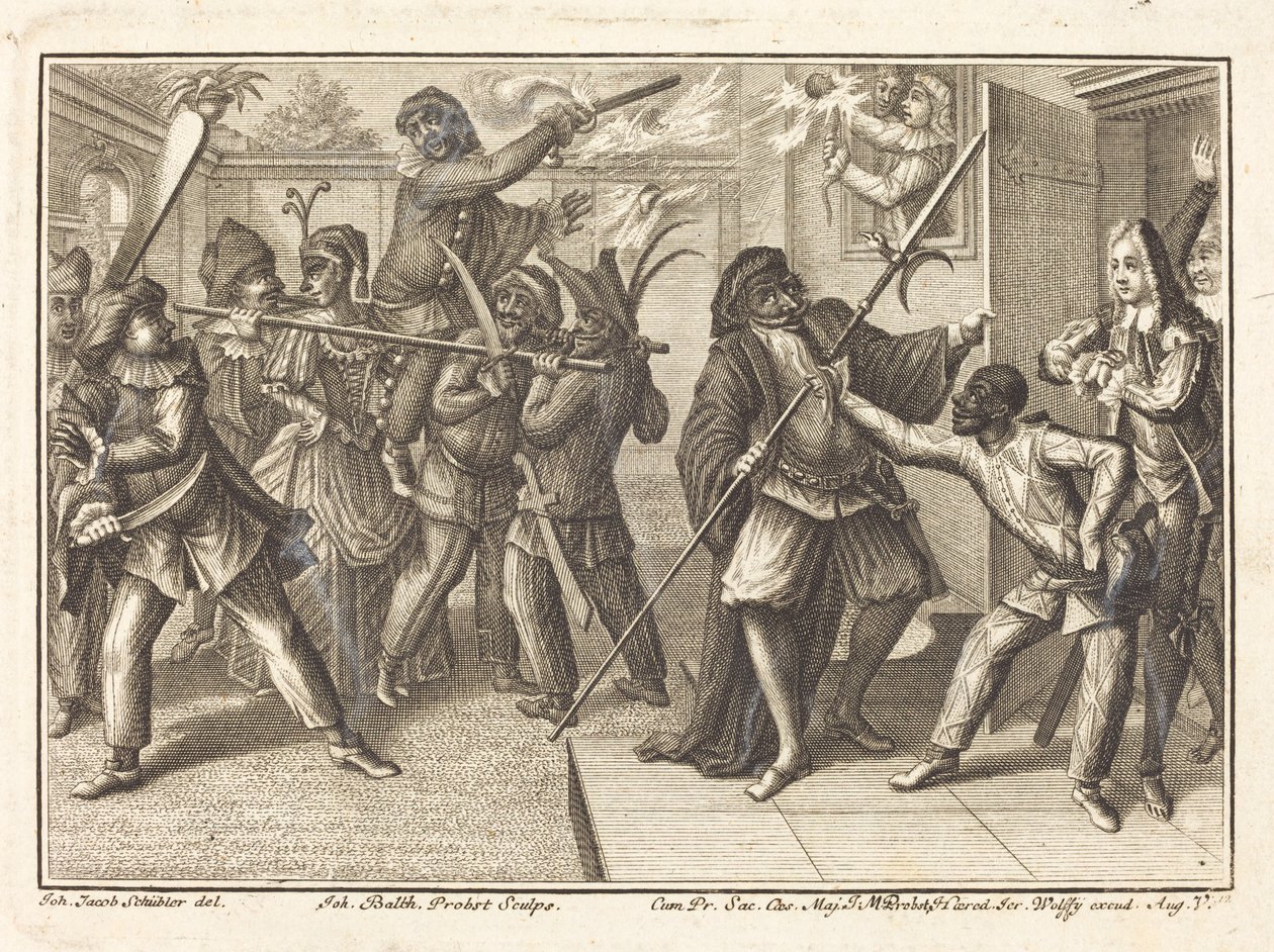 A kapitány visszanyeri szabadságát alkotó: Johann Balthasar Probst after Johann Jacob Schübler