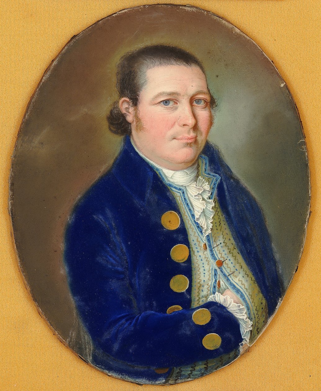 Robert Kermit kapitány portréja alkotó: Johann Baptist Hirschmann