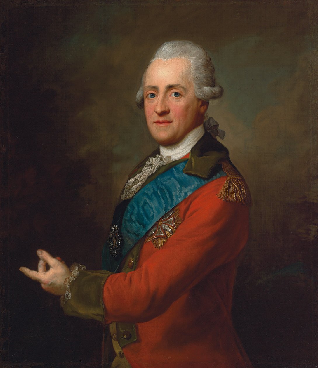 Stanislaw Poniatowski herceg portréja alkotó: Johann Baptist Edler von Lampi