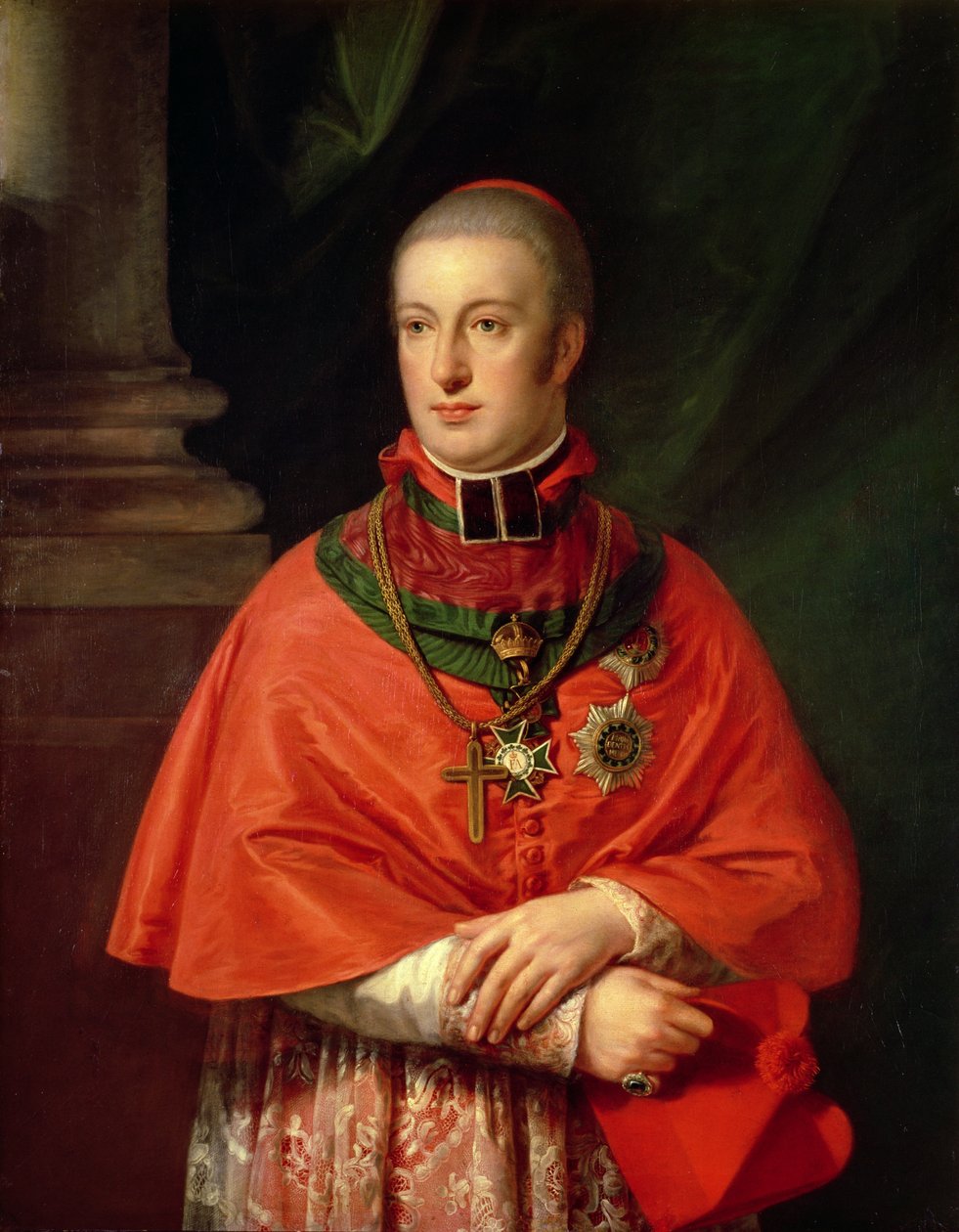 Habsburg Rudolf, Ausztria főhercege (1788-1831), II. Lipót (1747-93) legfiatalabb fia bíborosi köntösben alkotó: Johann Baptist Edler von Lampi