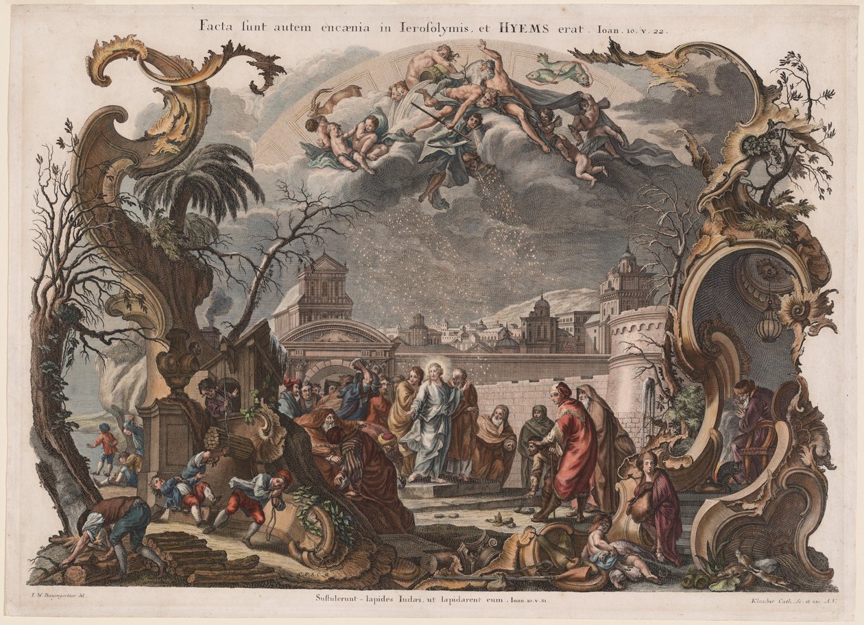 Téli alkotó: Johann Baptist Klauber Joseph Sebastian Klauber after Johann Wolfgang Baumgartner