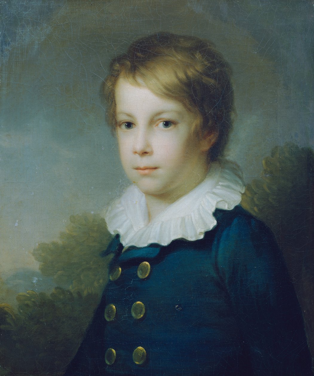 Egy fiú portréja I alkotó: Johann Baptist Lampi d. Ä.