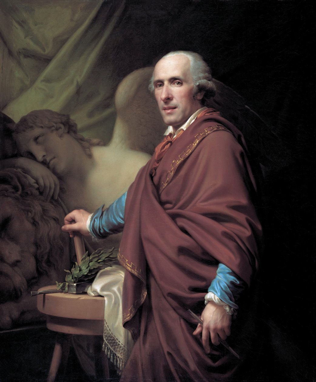Antonio Canova szobrász portréja 1757-1822, 1806. alkotó: Johann Baptist Lampi the Younger