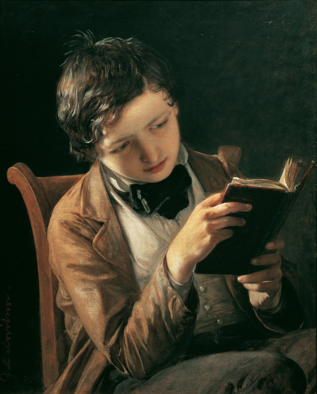 olvasó fiú alkotó: Johann Baptist Reiter