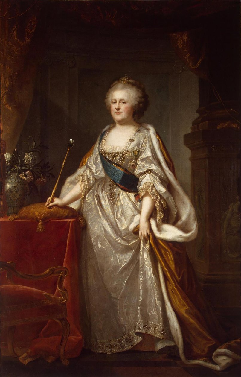 II. Katalin császárné portréja 1729-1796, 1794 alkotó: Johann Baptist von Lampi the Elder