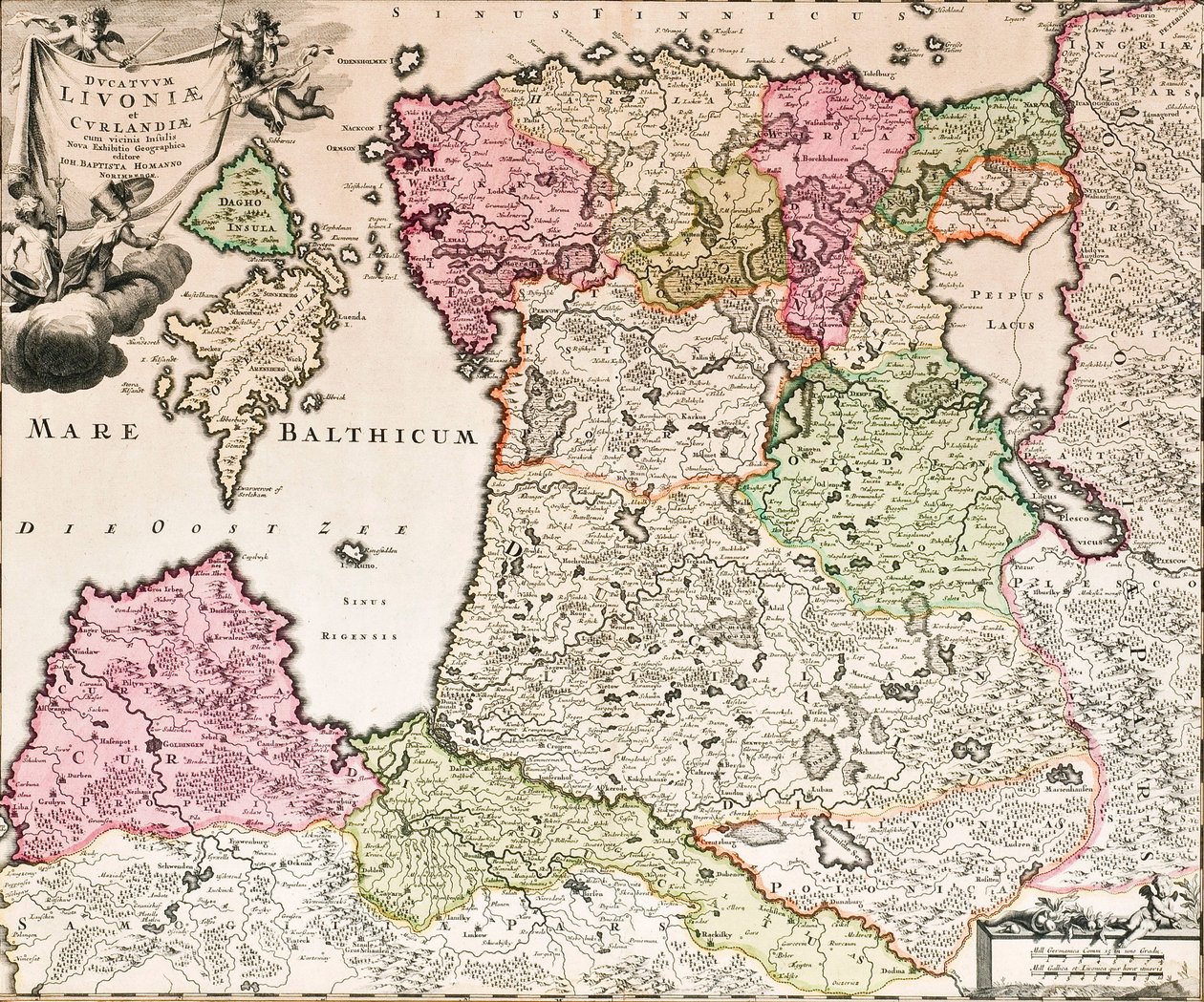 A Balti-tengerről alkotó: Johann Baptista Homann