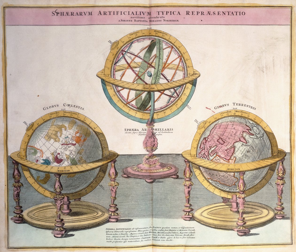 A világ matricái a Grosser Atlasból, 1725 alkotó: Johann Baptista Homann