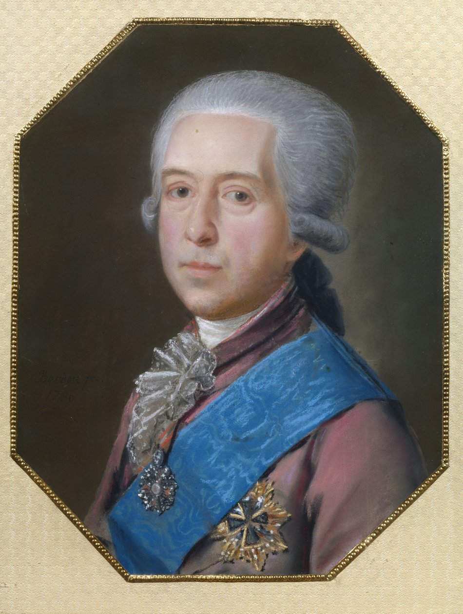 Mihail Mihajlovics Golicin gróf portréja 1731-1806, 1786 alkotó: Johann Bardou