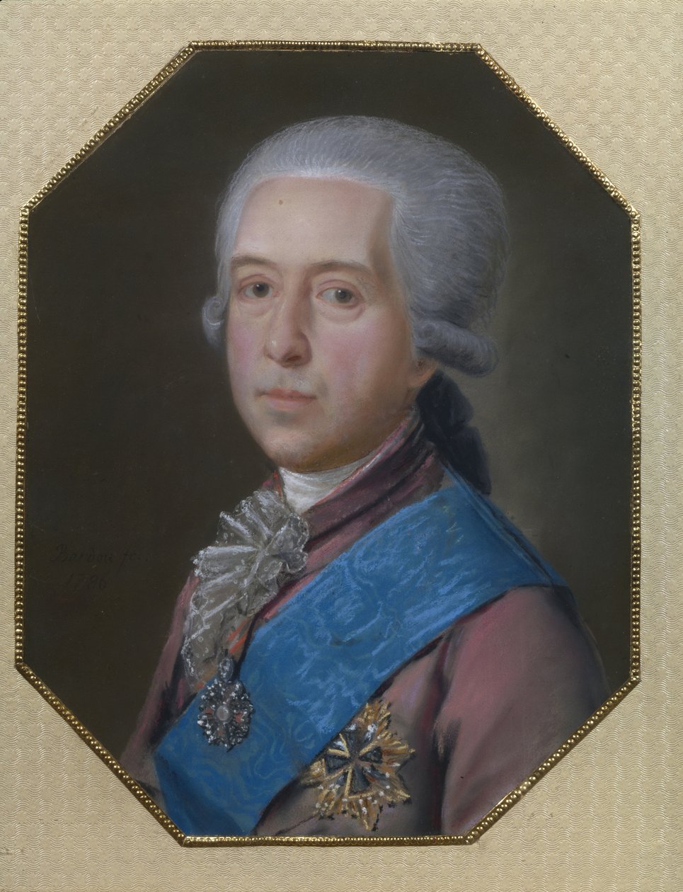 Mihail Mihajlovics Golicin gróf tábornok portréja 1731-1806, 1786 alkotó: Johann Bardou