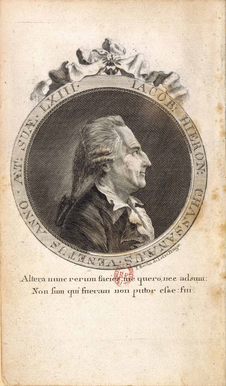 Giacomo Girolamo Casanova portréja 1725-1798 alkotó: Johann Berka