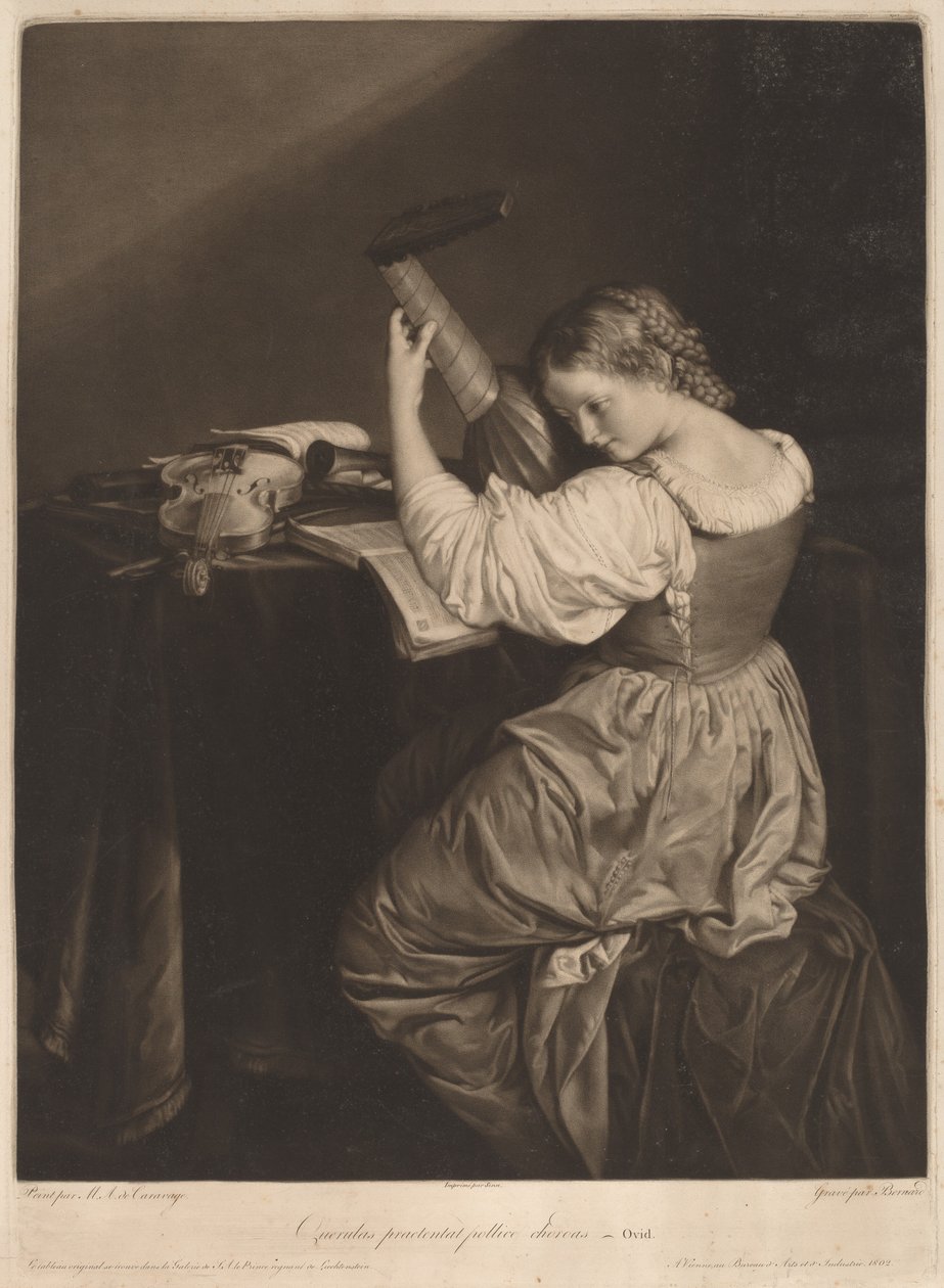 (A lantos) alkotó: Johann Bernard after Orazio Gentileschi
