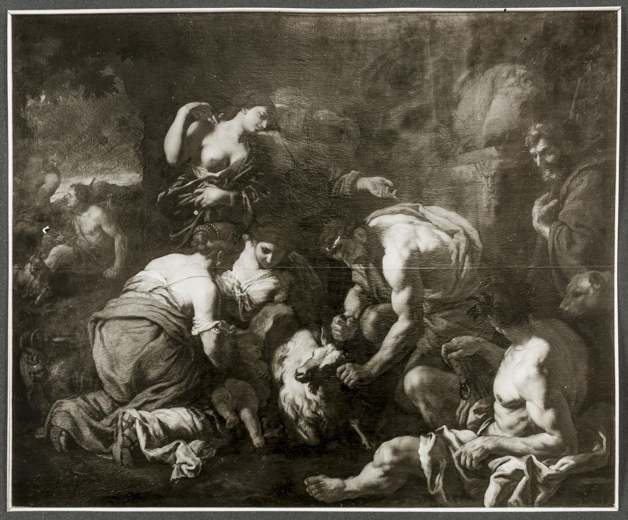 Jupiter szopós a kecskéből Amalthea alkotó: Johann Carl Loth
