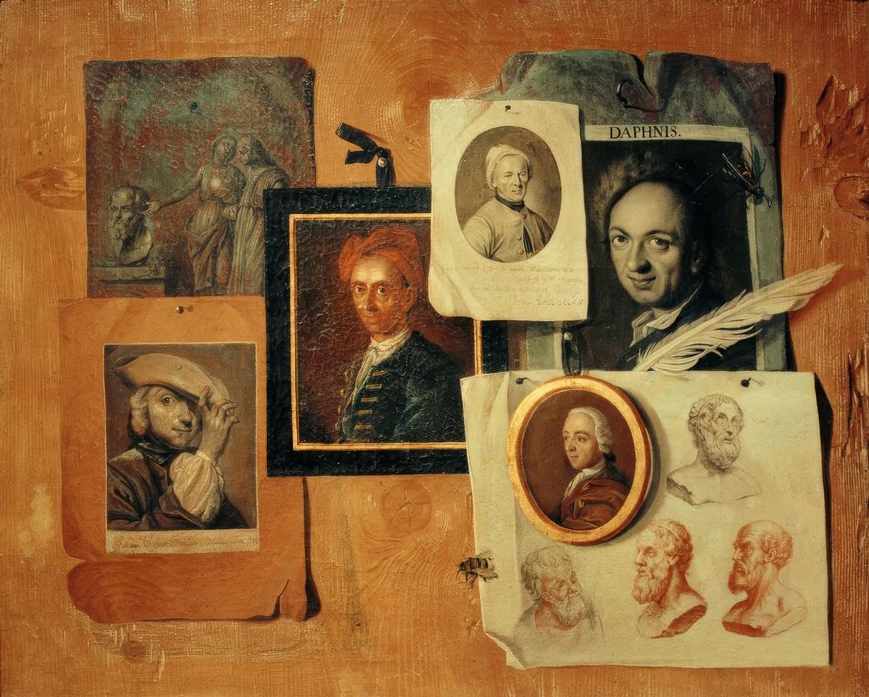 Quodlibet kortársak és ókori fejek portréival alkotó: Johann Caspar Füssli