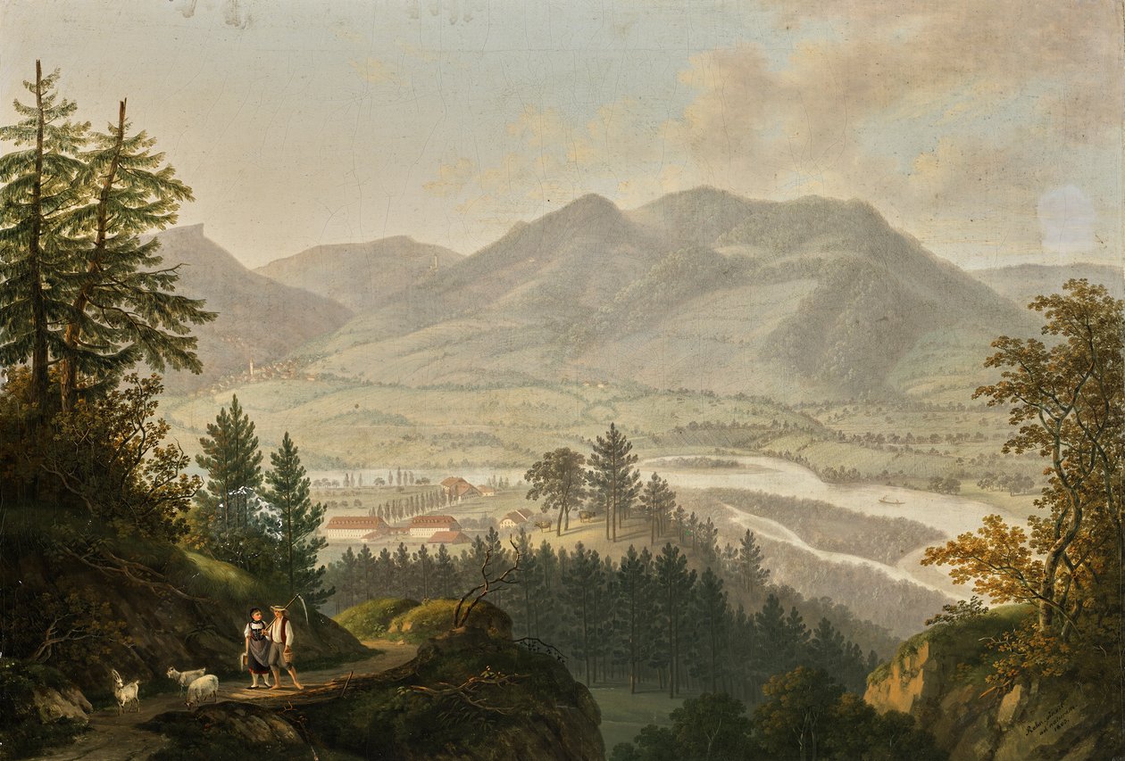 A Habsburg romok környéke alkotó: Johann Caspar Rahn