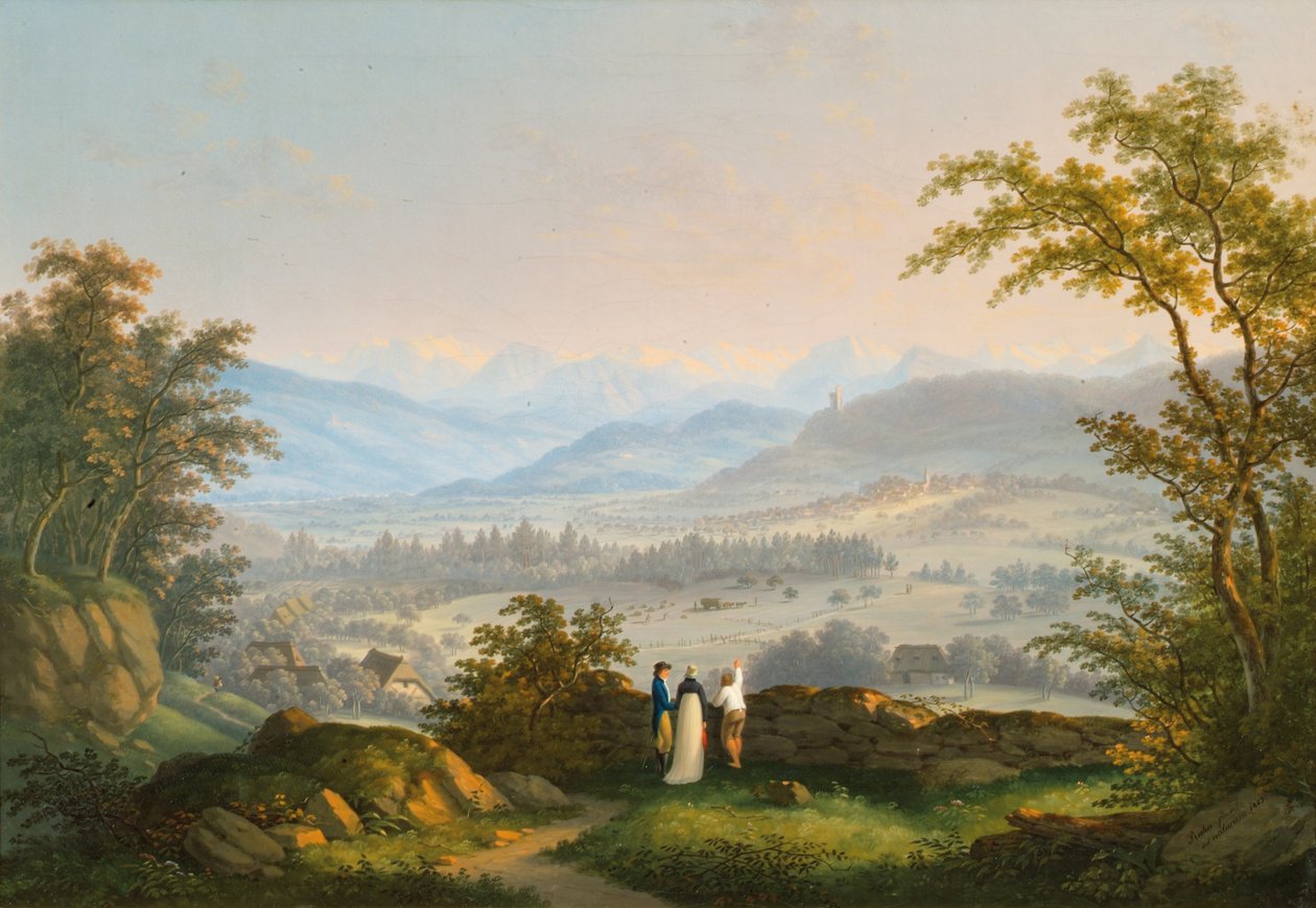 A Habsburg romok környéke alkotó: Johann Caspar Rahn