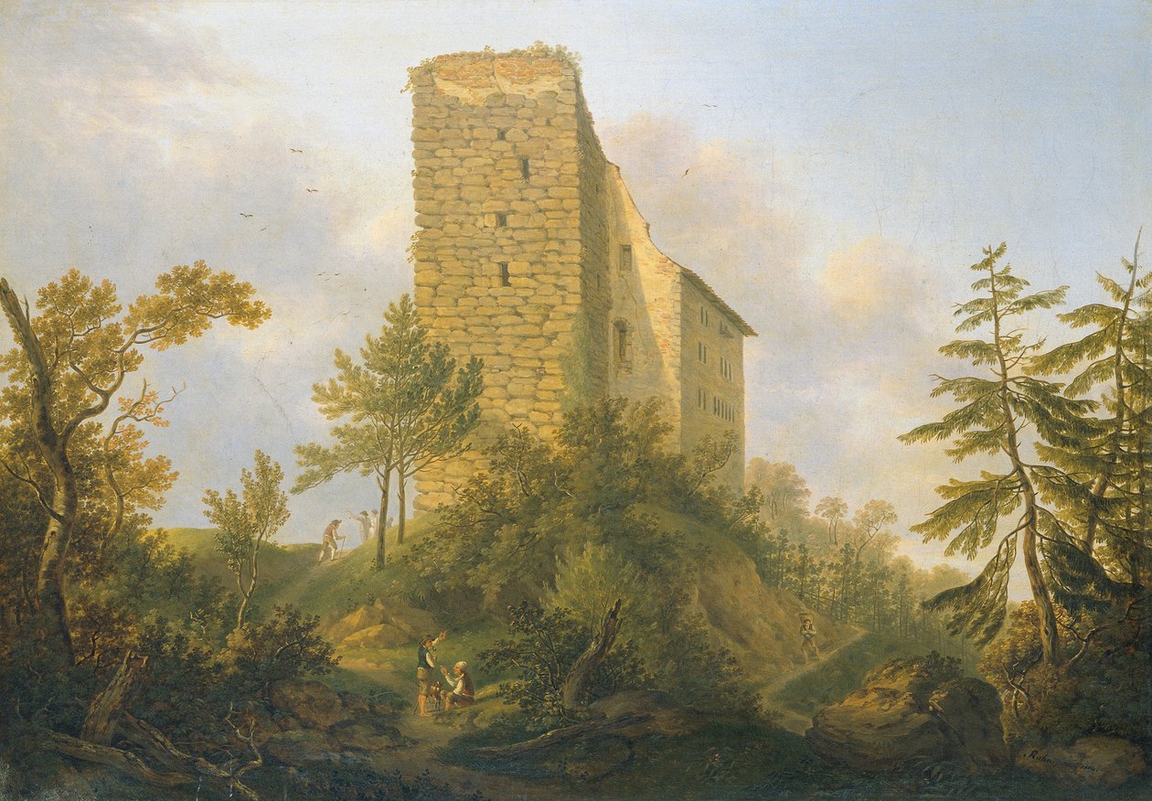 A Habsburg romok környéke alkotó: Johann Caspar Rahn