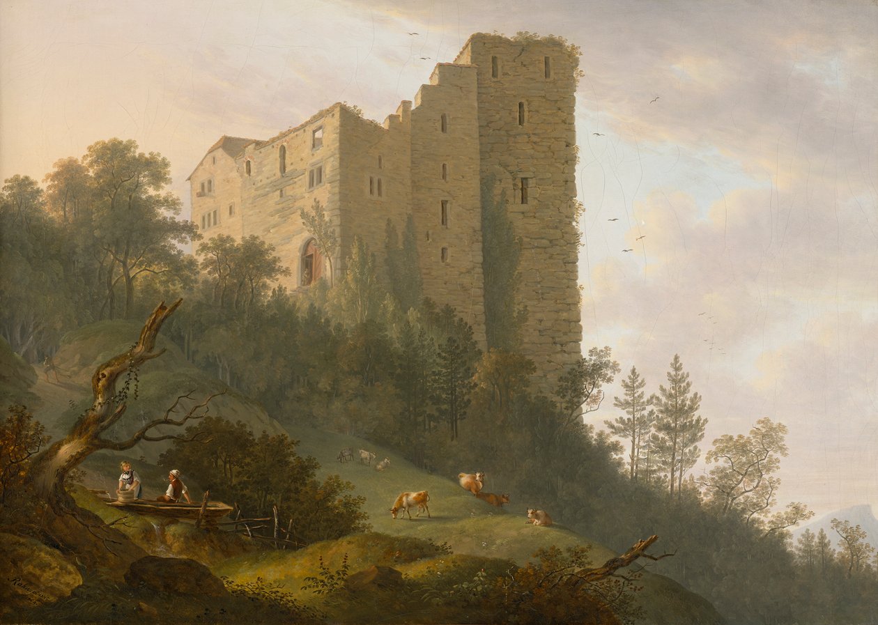 A Habsburg romok környéke alkotó: Johann Caspar Rahn