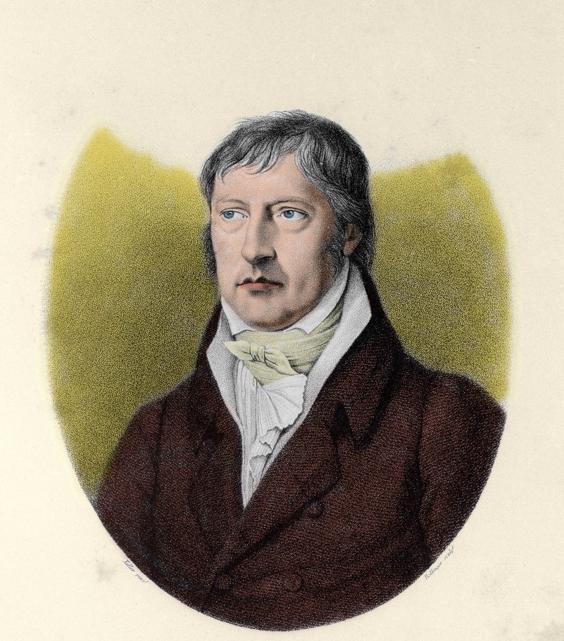 Georg Wilhem Friedrich Hegel (1770-1831) német filozófus portréja alkotó: Johann Christian (after) Xeller