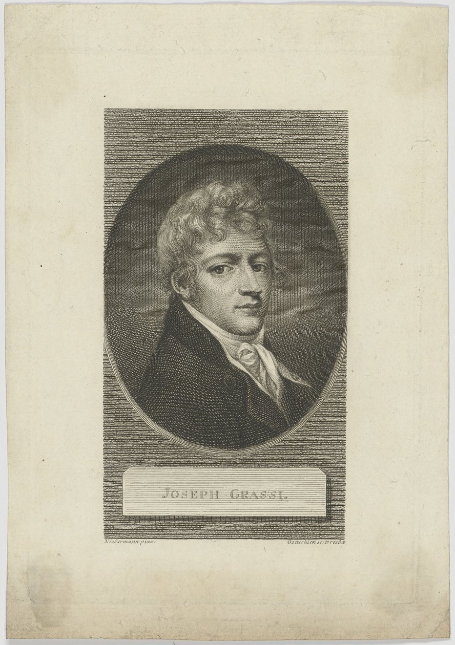 Josef Grassi portréja 1757-1838, 1804. alkotó: Johann Christian Benjamin Gottschick