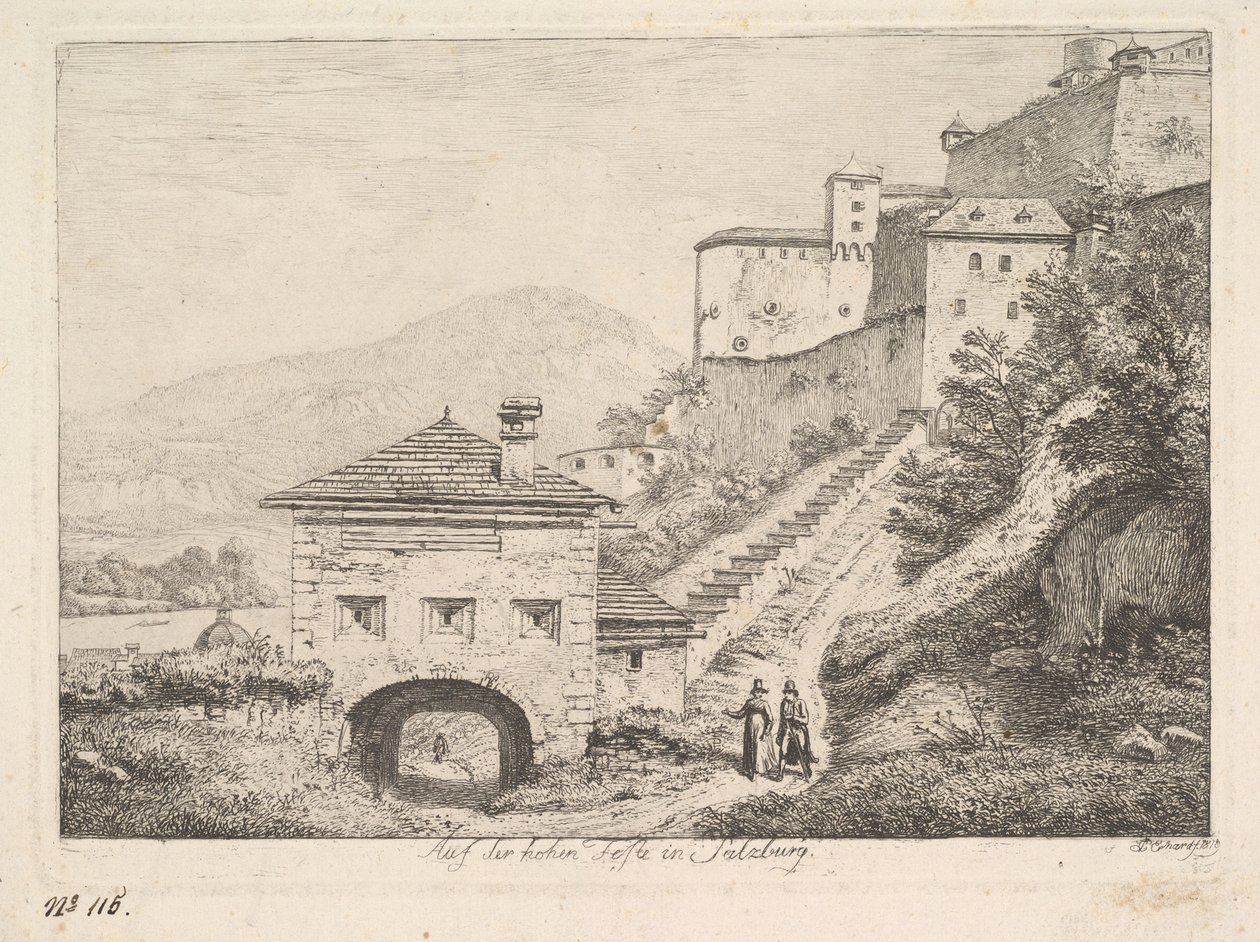 A nagy ünnep Salzburgban, 1819. alkotó: Johann Christian Erhard