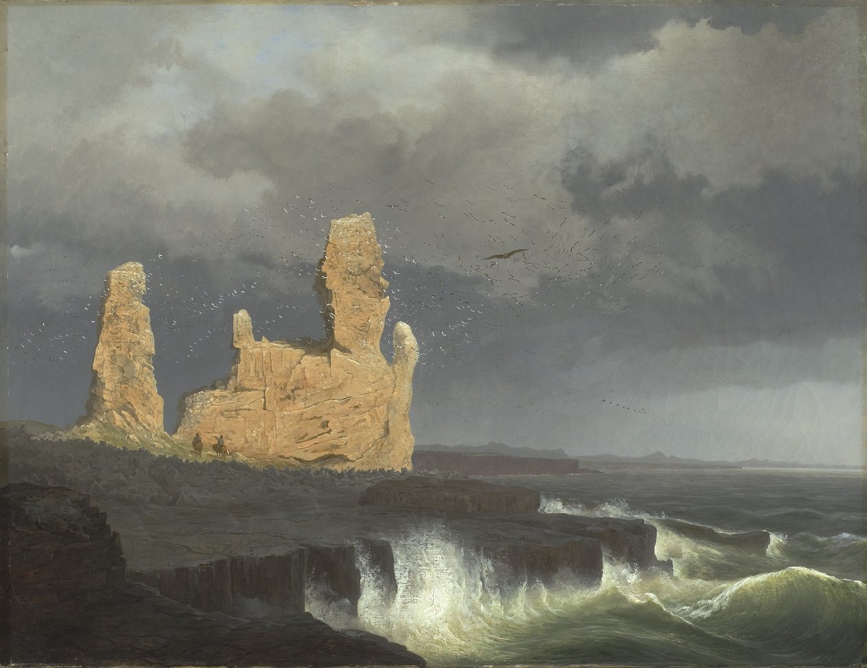 Az izlandi tengerpart, 1889 alkotó: Johann Christian Ezdorf