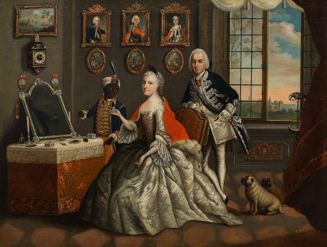 Johann Christian Fiedler - Hesse-Darmstadti Vilmos György és nővére, Caroline Louise alkotó: Johann Christian Fiedler