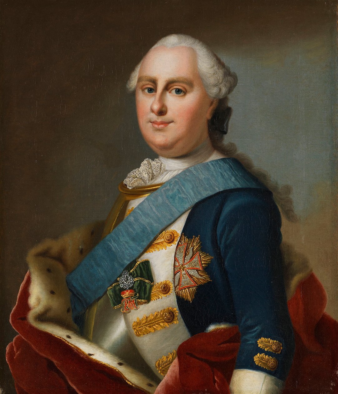 George Vilmos hesse-darmstadti herceg portréja 1722-1782, 1760 körül. alkotó: Johann Christian Fiedler