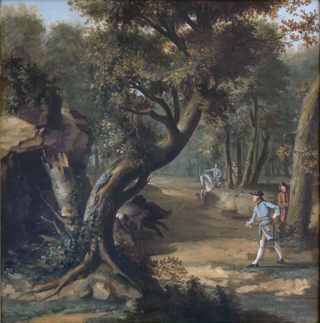 Vadkan vadászat alkotó: Johann Christian Klengel