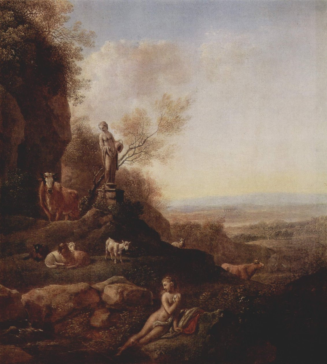 Olasz táj alkotó: Johann Christian Klengel