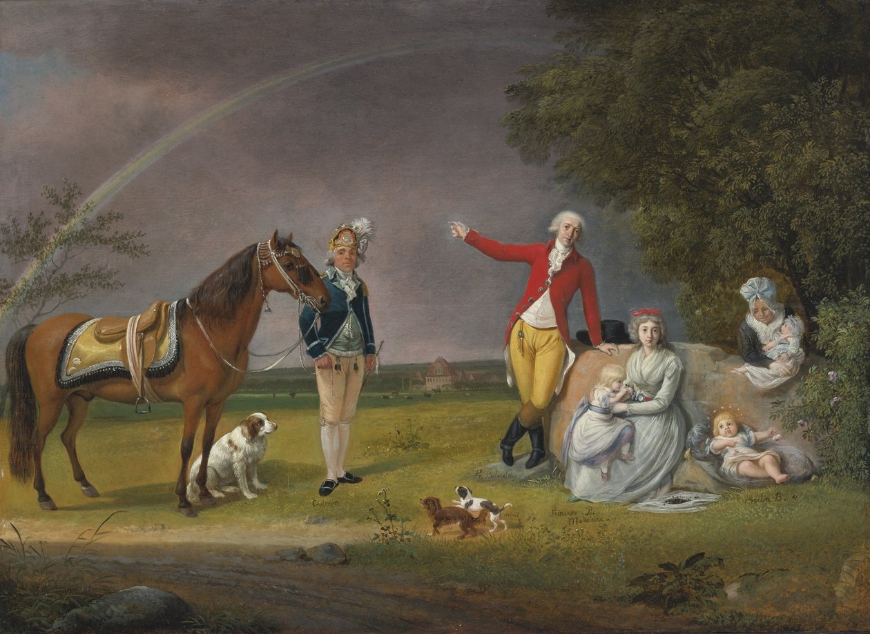 Alekszandr Michaylovich Belosselszkij-Belozerszkij herceg és családja portréja 1752-1809 alkotó: Johann Christian Klengel
